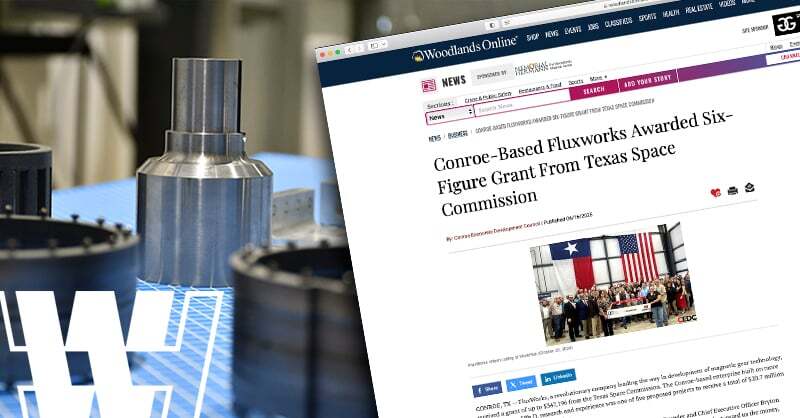 FluxWorks in Conroe Wins Space Tech Grant